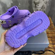 Balenciaga purple mules - 5