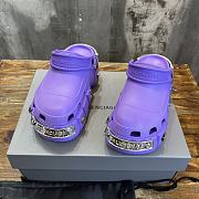 Balenciaga purple mules - 3