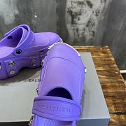 Balenciaga purple mules - 2