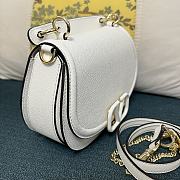 Valentino Vsling white grainy calfskin shoulder bag  - 6