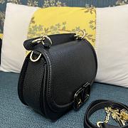 Valentino Vsling black grainy calfskin shoulder bag  - 6