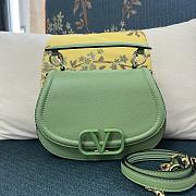 Valentino Vsling green grainy calfskin shoulder bag - 1