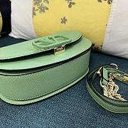 Valentino Vsling green grainy calfskin shoulder bag - 5