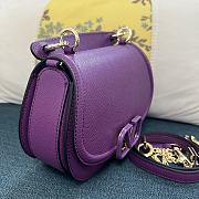 Valentino Vsling purple grainy calfskin shoulder bag - 6