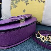 Valentino Vsling purple grainy calfskin shoulder bag - 5