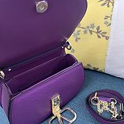 Valentino Vsling purple grainy calfskin shoulder bag - 2