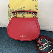 Valentino Vsling red grainy calfskin shoulder bag - 2