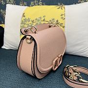 Valentino Vsling pink grainy calfskin shoulder bag - 6