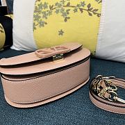 Valentino Vsling pink grainy calfskin shoulder bag - 4