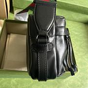 Gucci tonal double G black shoulder bag - 2