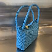 Bottega Veneta Tosca blue intreccio leather shoulder bag - 6