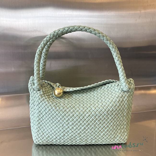 Bottega Veneta Tosca mint intreccio leather shoulder bag - 1