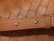 Bottega Veneta Bauletto medium brown leather bag - 5