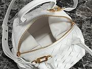 Bottega Veneta Bauletto medium white leather bag - 5