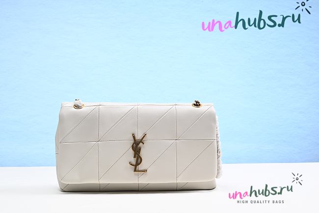 YSL Jamie Medium White Shoulder Bag - 1