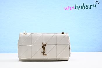 YSL Jamie Medium White Shoulder Bag