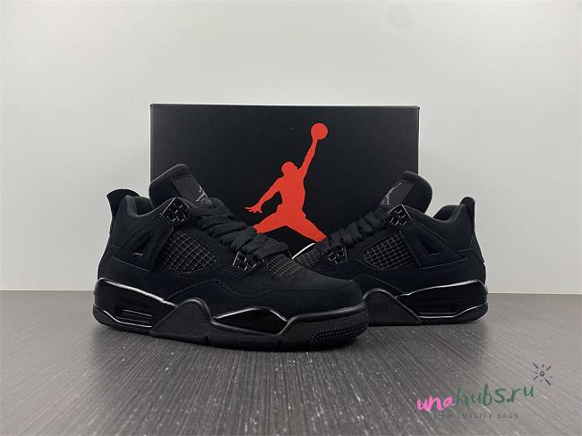 Air Jordan 4 GS Black Cat CU1110-010 Shoes  - 1