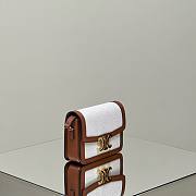 Celine Triomphe crochet embroidery natural bag - 4