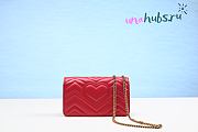 Gucci GG Marmont Red Leather Bag - 5