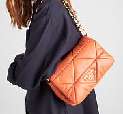 Prada System orange nappa patchwork shoulder bag - 2