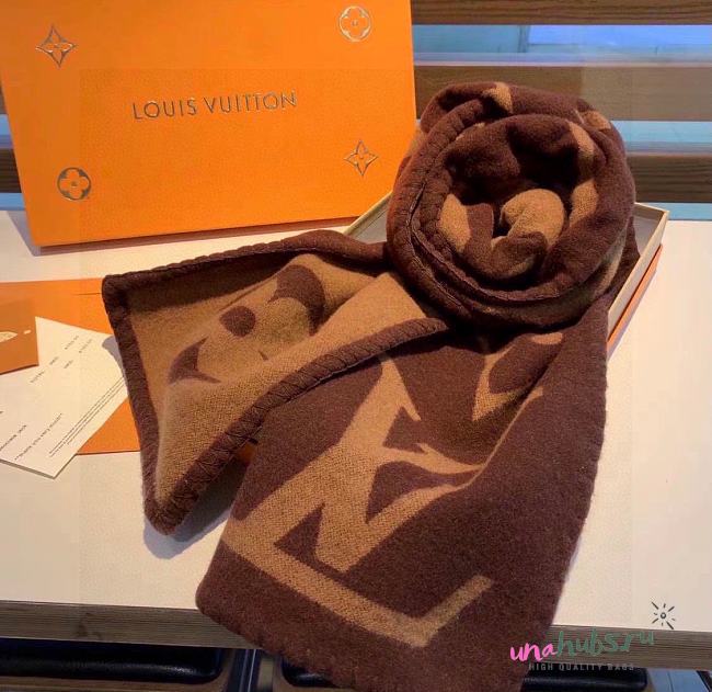 Louis Vuitton Brown Scarf - 1