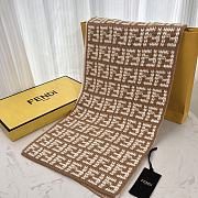 Fendi All-Over Logo-Intarsia Scarf - 1