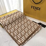 Fendi All-Over Logo-Intarsia Scarf - 4