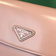 Prada Cleo Brushed Pink Leather Shoulder Bag - 2