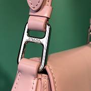 Prada Cleo Brushed Pink Leather Shoulder Bag - 3