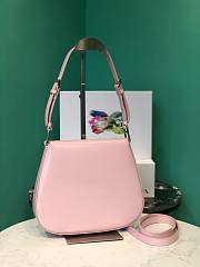 Prada Cleo Brushed Pink Leather Shoulder Bag - 6