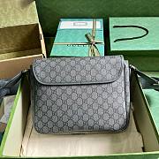 Gucci Ophidia messenger gray leather bag   - 4