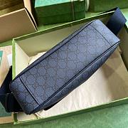 Gucci Ophidia messenger blue leather bag - 6