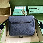 Gucci Ophidia messenger blue leather bag - 3