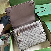 Gucci Ophidia messenger GG canvas leather bag - 5