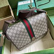 Gucci Ophidia messenger GG canvas leather bag - 3