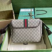 Gucci Ophidia messenger GG canvas leather bag - 2