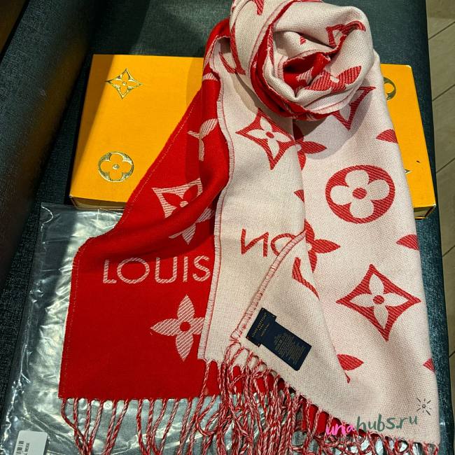 Louis Vuitton Red Essential Scarf - 1