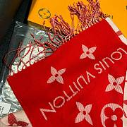 Louis Vuitton Red Essential Scarf - 5