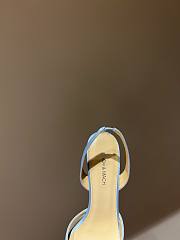 MACH & MACH Le Cadeau blue satin slingback heels - 3