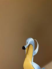 MACH & MACH Le Cadeau blue satin slingback heels - 2
