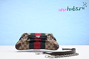 Gucci Horsebit small chain monogram leather bag  - 2