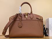 Louis Vuitton Lock It MM M22925 brown leather bag - 1