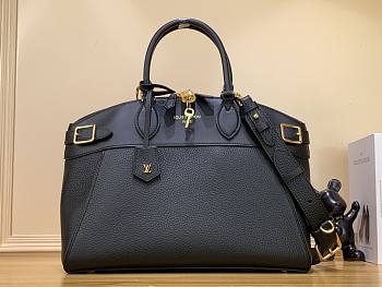 Louis Vuitton Lock It MM M22925 black leather bag