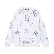 Louis Vuitton white lv logo sweater - 1