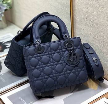 Dior lady blue matte ABC 20cm bag