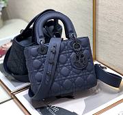 Dior lady blue matte ABC 20cm bag - 5