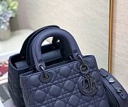 Dior lady blue matte ABC 20cm bag - 3