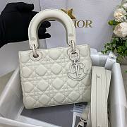 Dior lady white matte ABC 20cm bag - 1