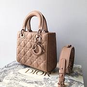 Dior lady beige matte ABC 20cm bag - 4