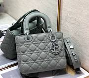 Dior lady gray matte ABC 20cm bag - 1